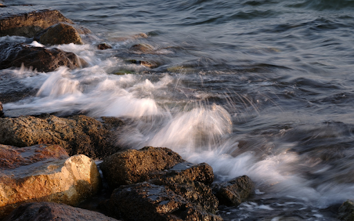 Waves and rocks  from Chrome web store to be run with OffiDocs Chromium online