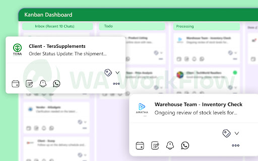WA WorkFlow  from Chrome web store to be run with OffiDocs Chromium online