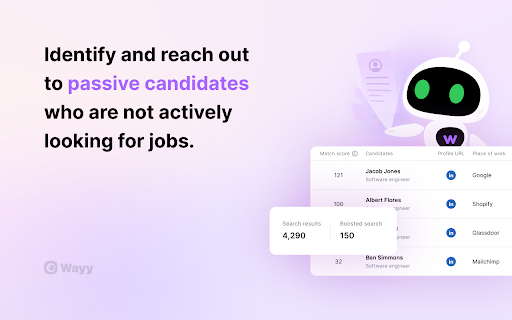 Wayy AI Recruiter  from Chrome web store to be run with OffiDocs Chromium online