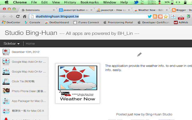 Weather Badge  from Chrome web store to be run with OffiDocs Chromium online