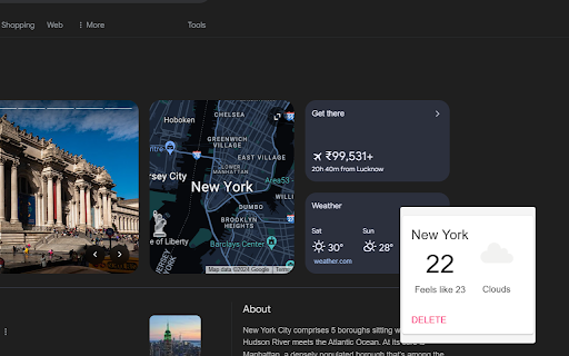 Weather Extension  from Chrome web store to be run with OffiDocs Chromium online