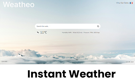 Weather Forecast Weather Tab for Chrome  from Chrome web store to be run with OffiDocs Chromium online