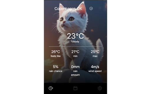 Weather Forecats  from Chrome web store to be run with OffiDocs Chromium online