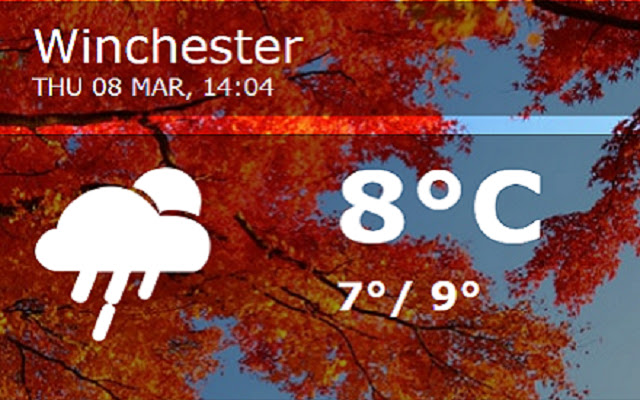 Weather in Winch  from Chrome web store to be run with OffiDocs Chromium online