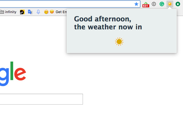 WeatherMe  from Chrome web store to be run with OffiDocs Chromium online