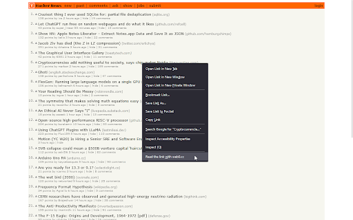 web0.cc  from Chrome web store to be run with OffiDocs Chromium online