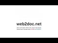 Web2Doc  from Chrome web store to be run with OffiDocs Chromium online