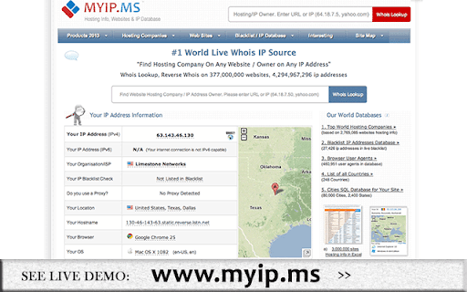 Web Adviser/Whois Lookup  from Chrome web store to be run with OffiDocs Chromium online