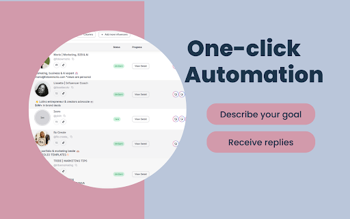 WebAgent: AI Workforce for Influencer Marketing  from Chrome web store to be run with OffiDocs Chromium online