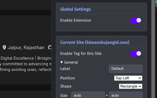 WebBadger  from Chrome web store to be run with OffiDocs Chromium online