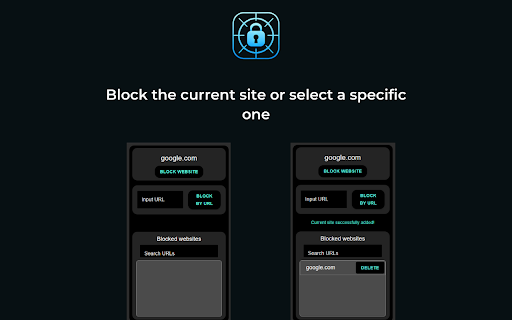 WebBlocker Block website  from Chrome web store to be run with OffiDocs Chromium online