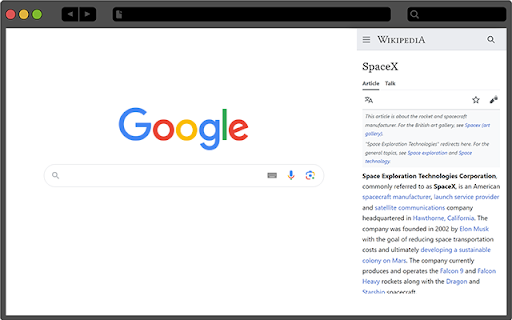 ﻿Web Client for WikipediaTM WikiSide  from Chrome web store to be run with OffiDocs Chromium online