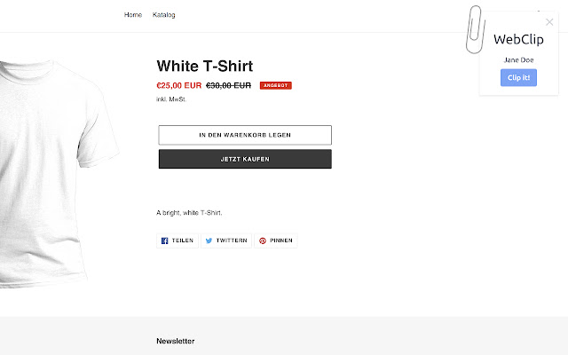 WebClip Clip all the things  from Chrome web store to be run with OffiDocs Chromium online
