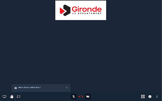 Webconférence Département de la Gironde  from Chrome web store to be run with OffiDocs Chromium online