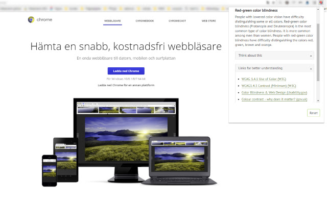 Web Disability Simulator ze sklepu internetowego Chrome do uruchomienia z OffiDocs Chromium online