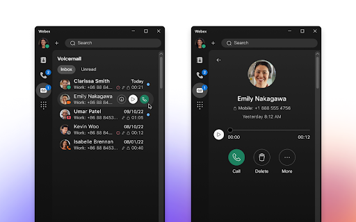 Webex Calling for Chrome  from Chrome web store to be run with OffiDocs Chromium online