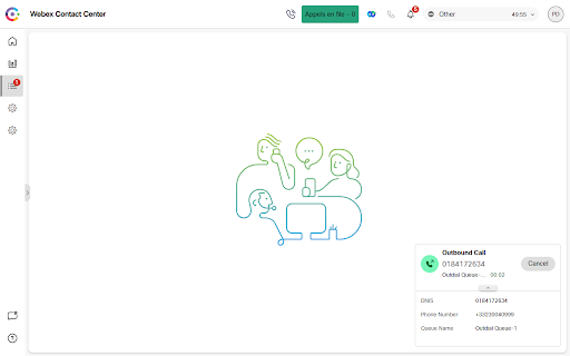 Webex Click to Dial  from Chrome web store to be run with OffiDocs Chromium online