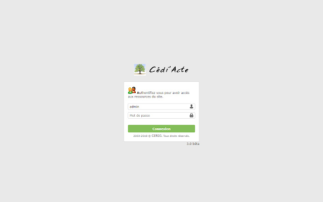 WebExtension CediActe  from Chrome web store to be run with OffiDocs Chromium online