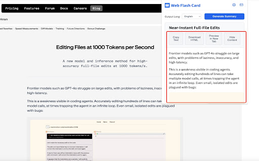 Web Flash Card  from Chrome web store to be run with OffiDocs Chromium online