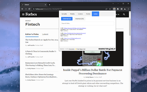 Web Helper  from Chrome web store to be run with OffiDocs Chromium online