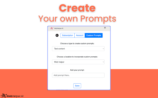 WebHelper.AI  from Chrome web store to be run with OffiDocs Chromium online