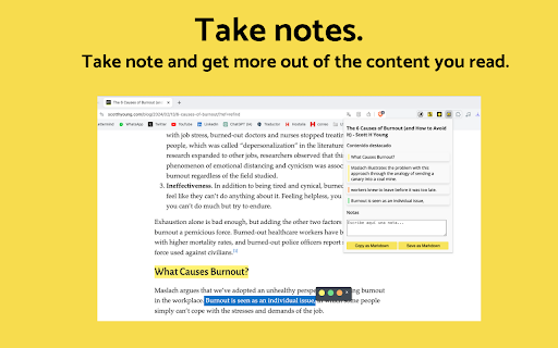 Web highlighter  take notes  from Chrome web store to be run with OffiDocs Chromium online