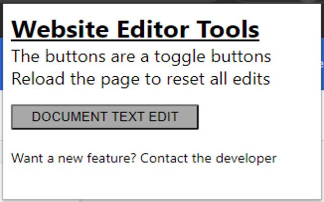 Webiste Editor Tools  from Chrome web store to be run with OffiDocs Chromium online