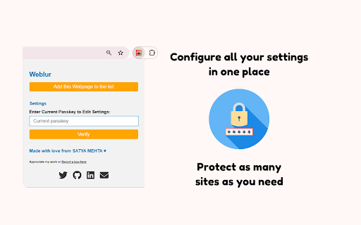 Weblur We Value Your Privacy  from Chrome web store to be run with OffiDocs Chromium online