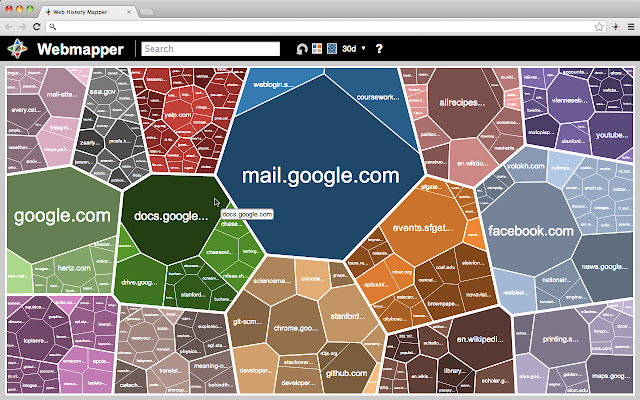 Webmapper  from Chrome web store to be run with OffiDocs Chromium online