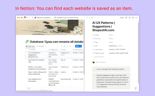 WebNoter  from Chrome web store to be run with OffiDocs Chromium online