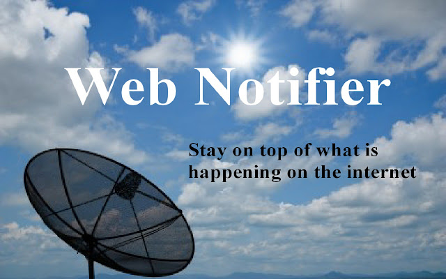 Web Notifier  from Chrome web store to be run with OffiDocs Chromium online