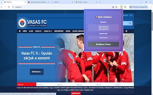 Weboldal Blokkoló  from Chrome web store to be run with OffiDocs Chromium online