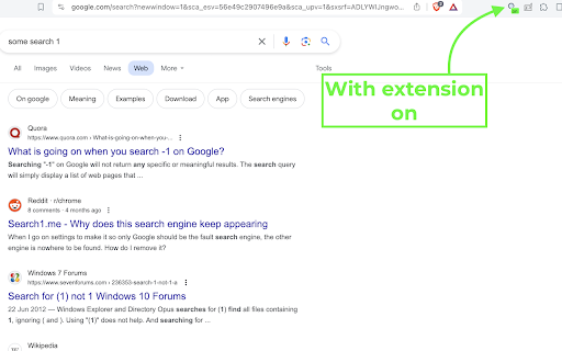 Web Only (Classic) Google Search  from Chrome web store to be run with OffiDocs Chromium online