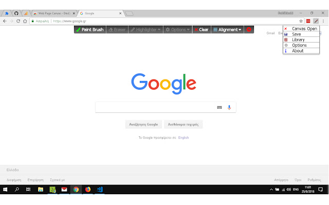 Web Page Canvas  from Chrome web store to be run with OffiDocs Chromium online