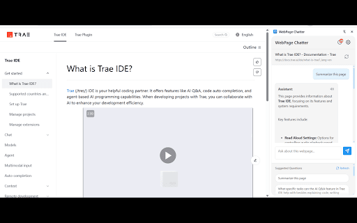WebPage Chatter  from Chrome web store to be run with OffiDocs Chromium online
