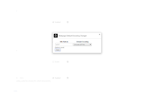 Webpage Default Encoding Changer  from Chrome web store to be run with OffiDocs Chromium online