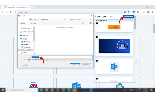 Webpage Image Downloader  from Chrome web store to be run with OffiDocs Chromium online
