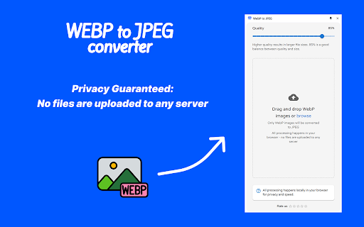WebP to JPEG  from Chrome web store to be run with OffiDocs Chromium online