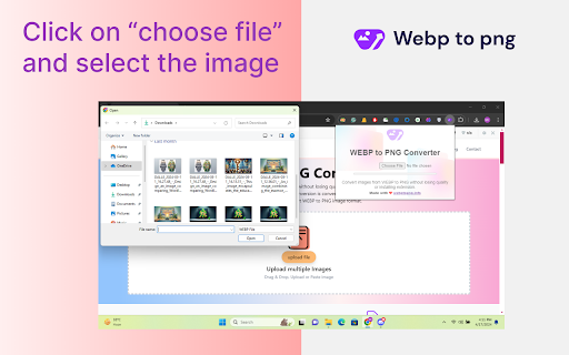 WEBP to PNG Converter  from Chrome web store to be run with OffiDocs Chromium online