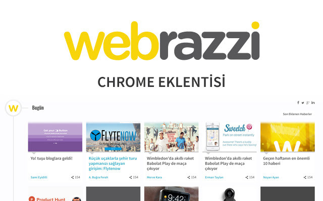 Webrazzi  from Chrome web store to be run with OffiDocs Chromium online