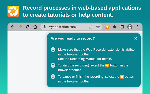 Web Recorder  from Chrome web store to be run with OffiDocs Chromium online