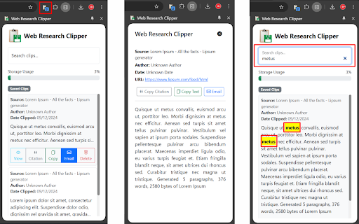 Web Research Clipper  from Chrome web store to be run with OffiDocs Chromium online