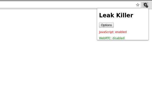 WebRTC Leak Killer ze sklepu internetowego Chrome do uruchomienia z OffiDocs Chromium online