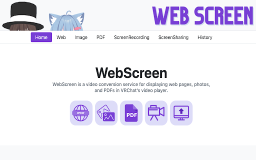 WebScreen Extension  from Chrome web store to be run with OffiDocs Chromium online