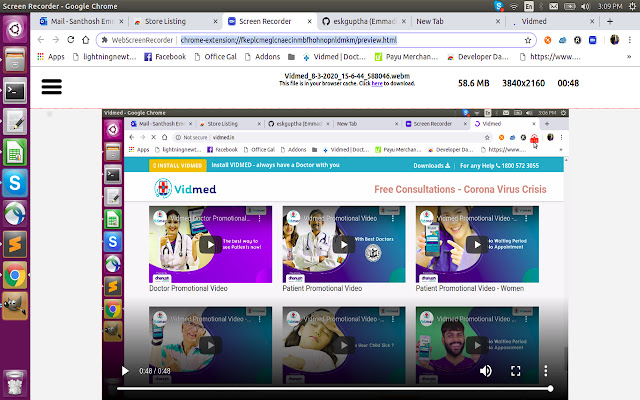 WebScreenRecorder ze sklepu internetowego Chrome do uruchomienia z OffiDocs Chromium online