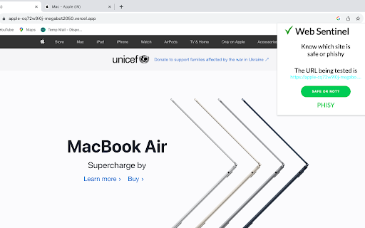 Web Sentinel  from Chrome web store to be run with OffiDocs Chromium online