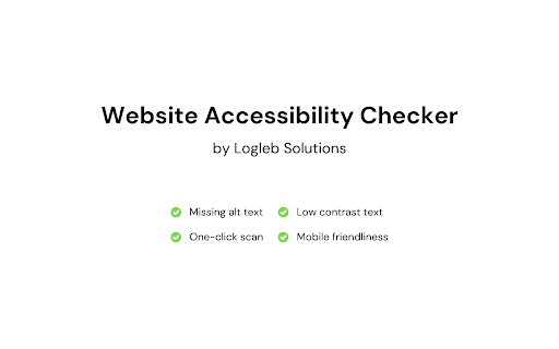 Website Accessibility Checker  from Chrome web store to be run with OffiDocs Chromium online