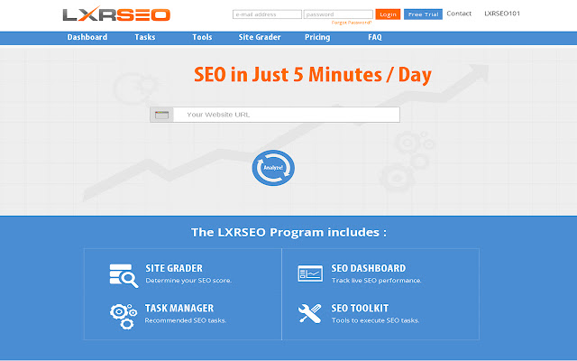 Website Grader  from Chrome web store to be run with OffiDocs Chromium online
