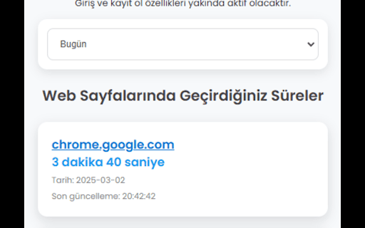 Website Time Tracker  from Chrome web store to be run with OffiDocs Chromium online