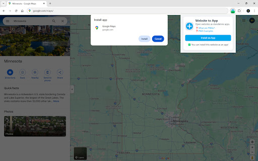 Website to App  from Chrome web store to be run with OffiDocs Chromium online